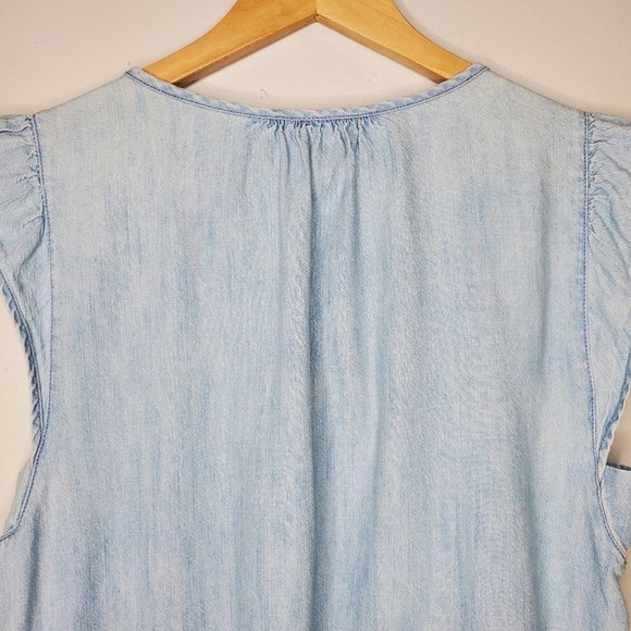 Soft Joie Anandi Chambray Shift Dress Blue Size Small - Picture 5 of 9